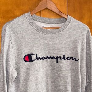 Champion Heather Gray Crewneck Sweatshirt